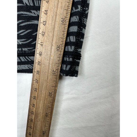 Lululemon Wunder Under Full-On Luon‎ Roll Down Pants size 6 Black/Grey - Picture 6 of 6